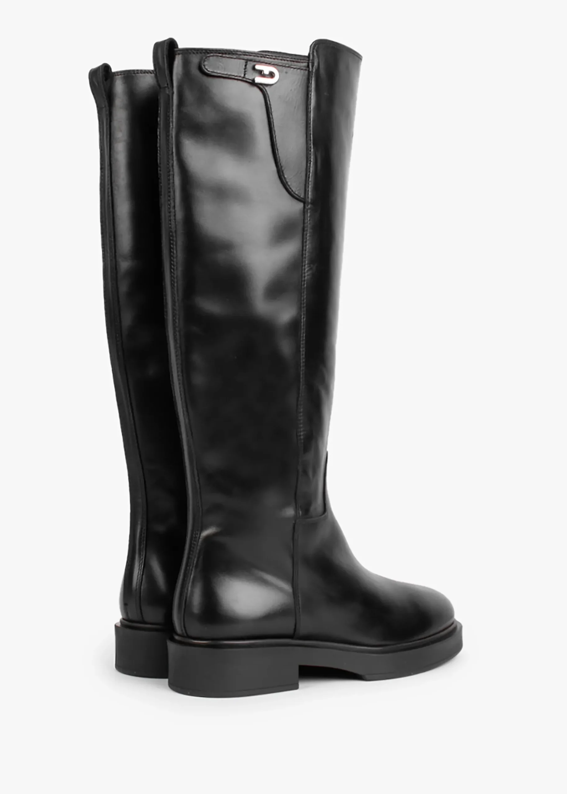 Legacy Black Leather Knee Boots