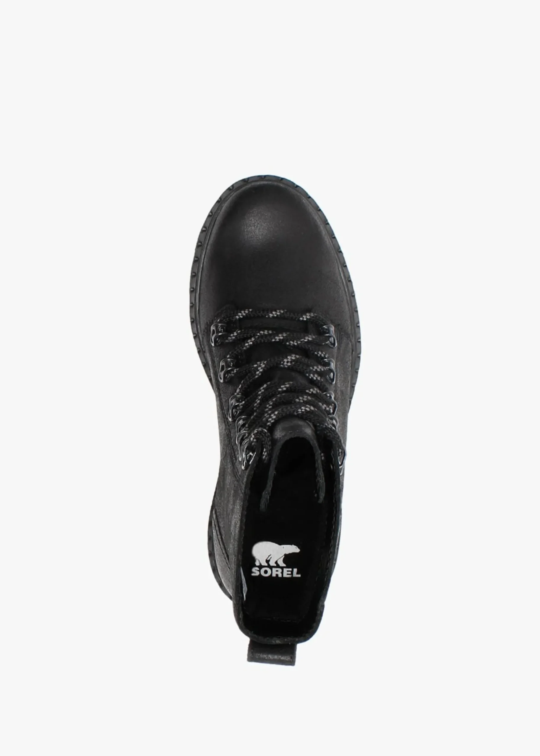 Lennox Lace Black Leather Ankle Boots
