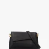 Leonie Black Leather Cross-Body Bag