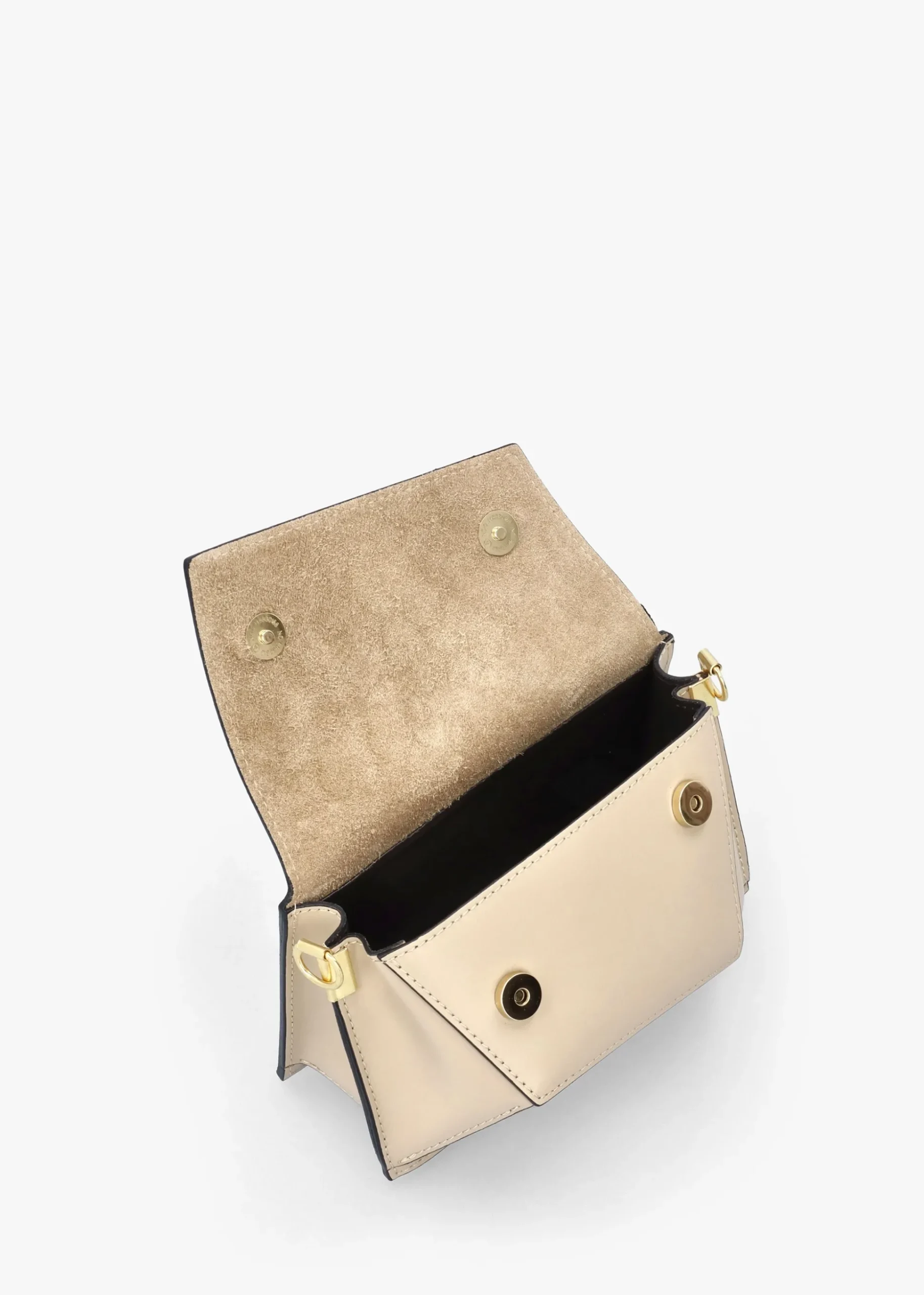 Leonie Cream Leather Cross-Body Bag