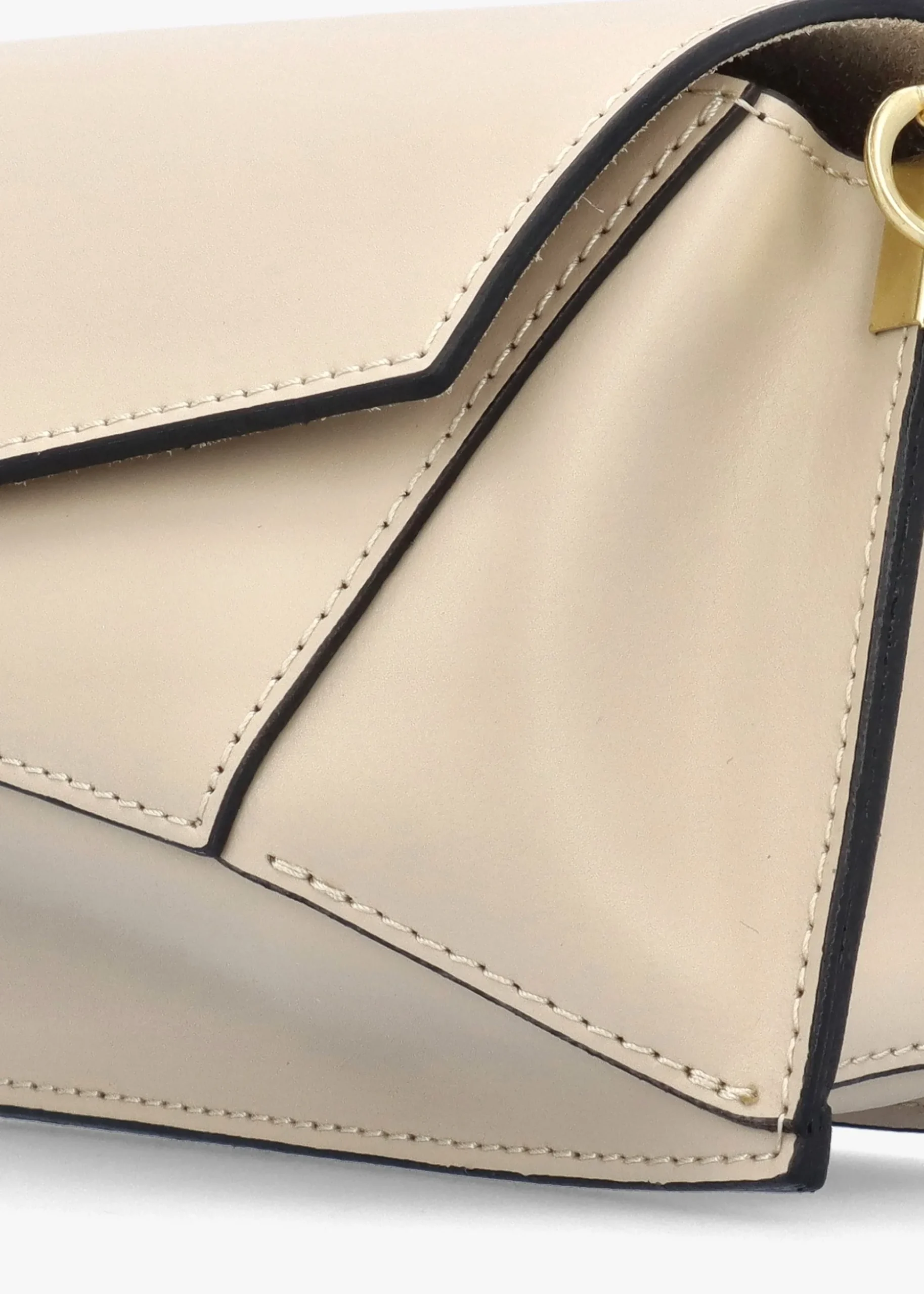 Leonie Cream Leather Cross-Body Bag