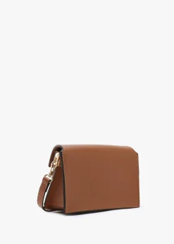 Leonie Tan Leather Cross-Body Bag