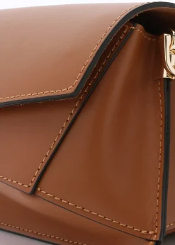 Leonie Tan Leather Cross-Body Bag
