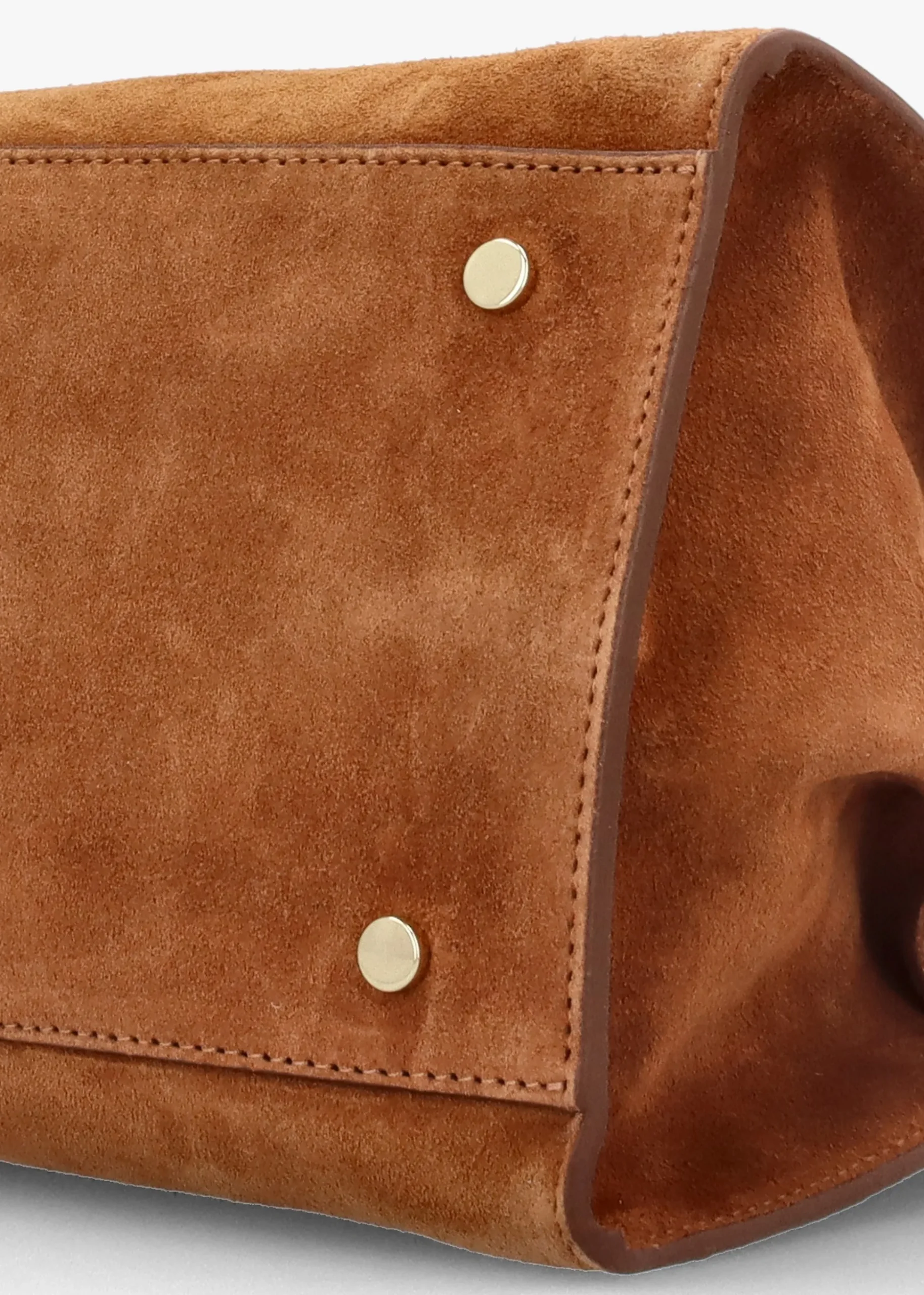 Lilah Tan Suede East West Shoulder Bag