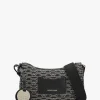 Lilly Logo Nero Ecru Baguette Bag