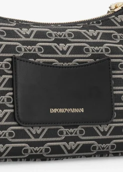 Lilly Logo Nero Ecru Baguette Bag
