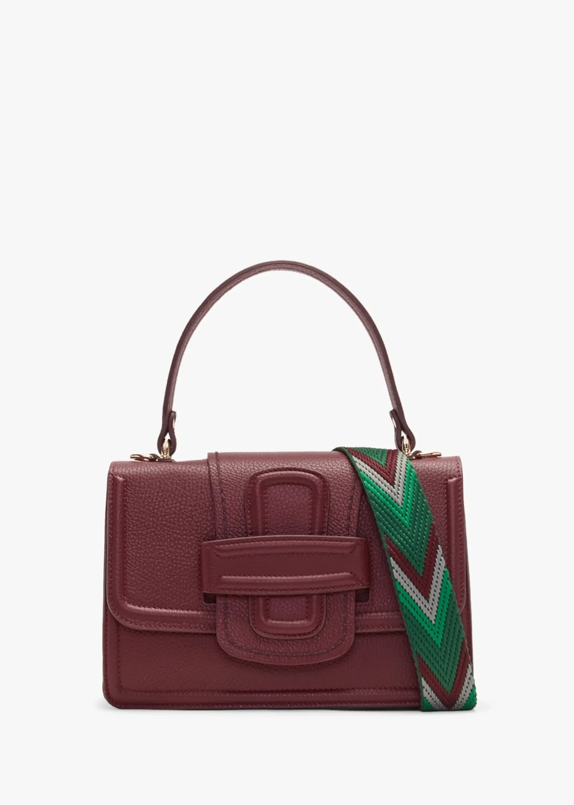Linda California Vino Leather Shoulder Bag
