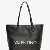 Liuto Black Repeat Logo Tote Bag