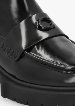 Louisa Black Leather Chelsea Boots