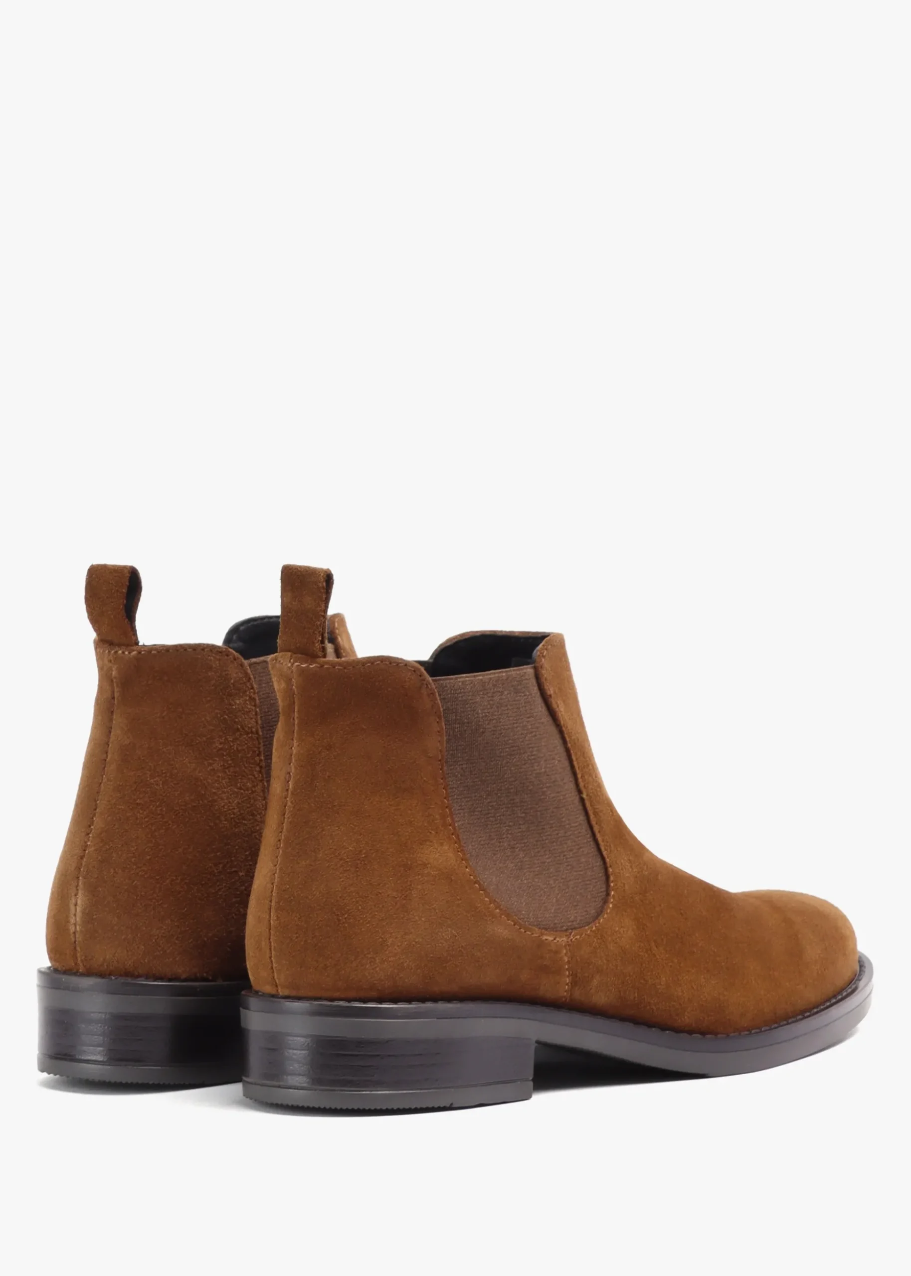Lowly Tan Suede Chelsea Boots