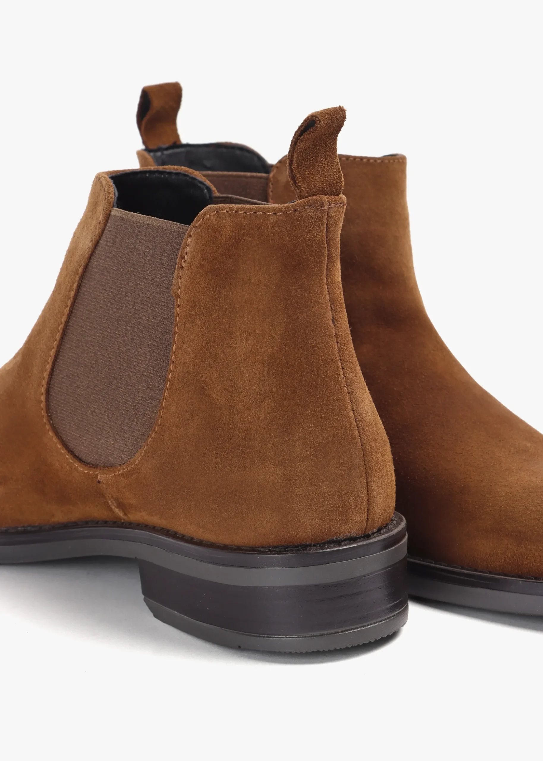 Lowly Tan Suede Chelsea Boots