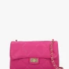 Loxie Quilted Pink Leather Shoulder Bag