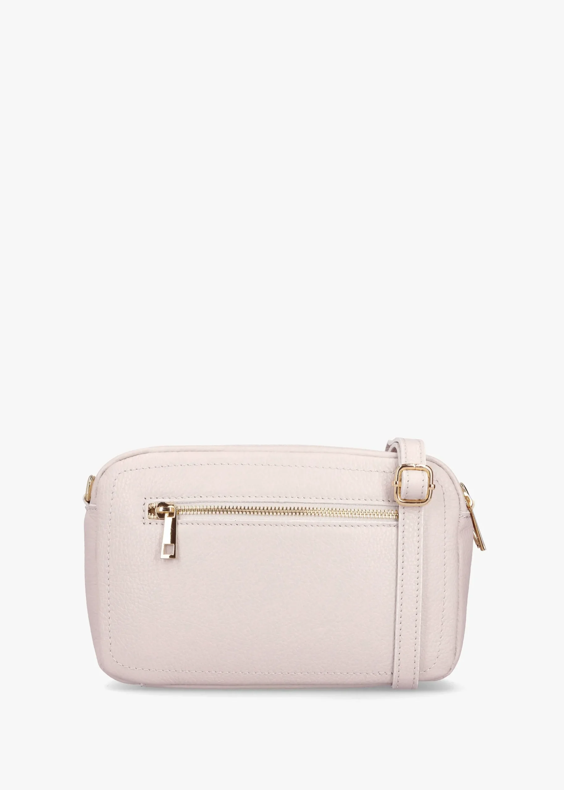 Lydia Beige Leather Camera Bag