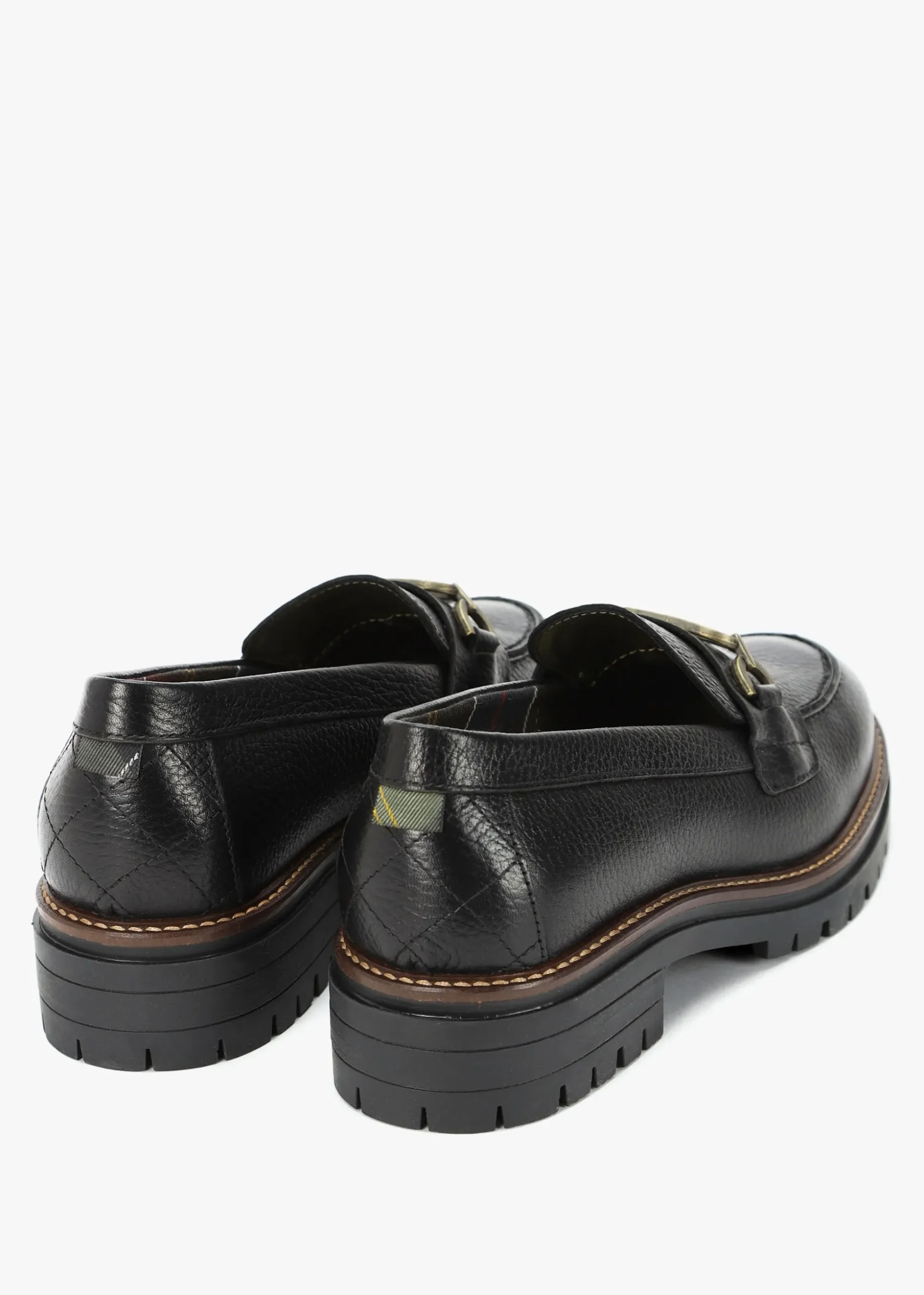 Maddie Classic Black Leather Loafers