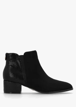 Madeley Black Reptile Chelsea Boots