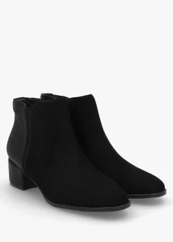 Madeley Black Reptile Chelsea Boots