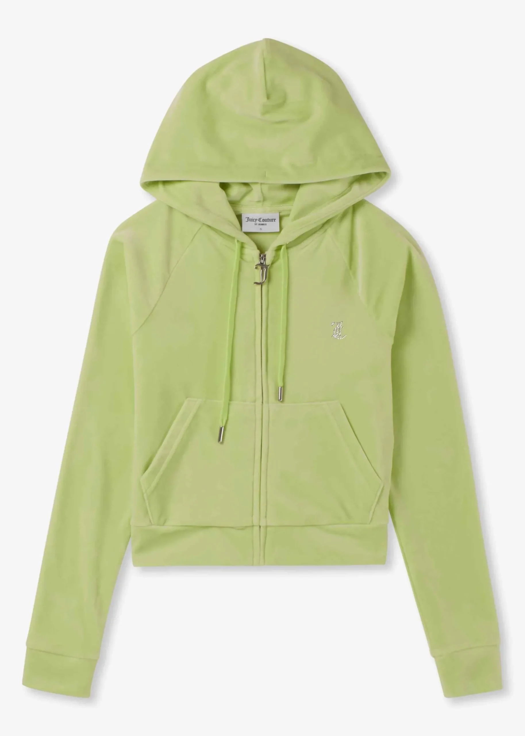 Madison Butterfly Velour Diamante Zip Hoodie