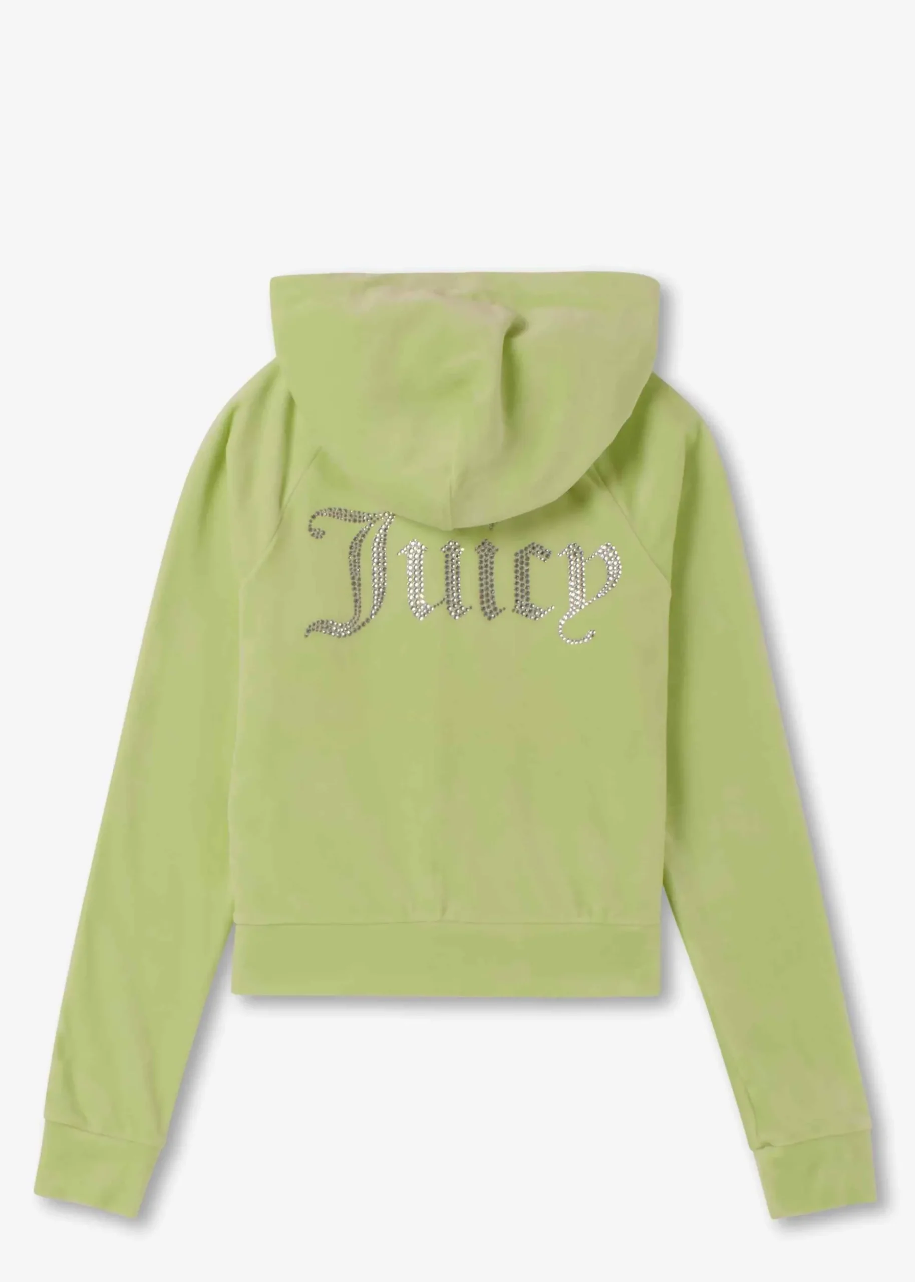 Madison Butterfly Velour Diamante Zip Hoodie