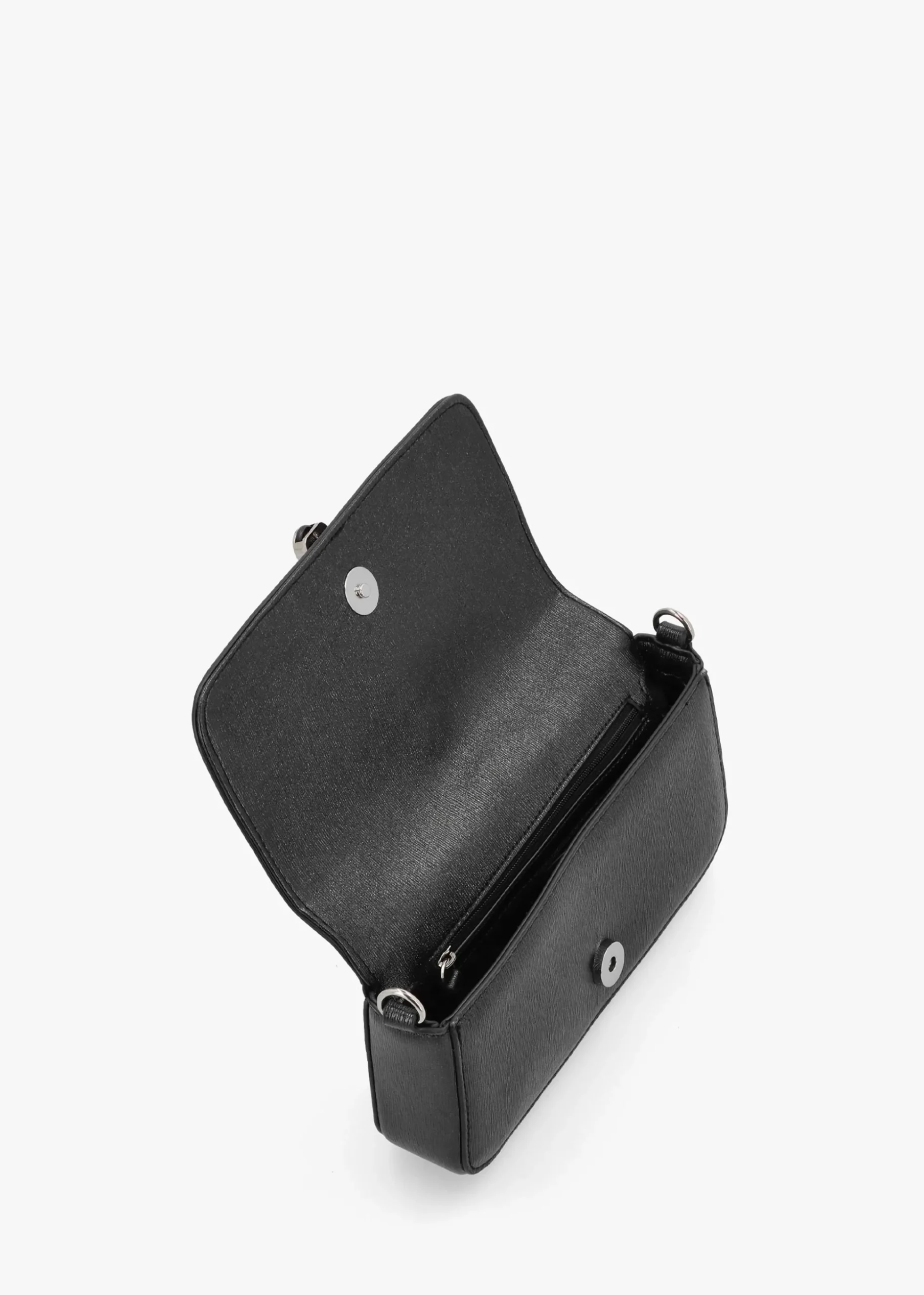 Materia Nero Metallic Shoulder Bag