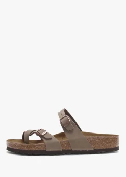 Mayari Birko-Flor Nubuck Mocca Thong Sandals