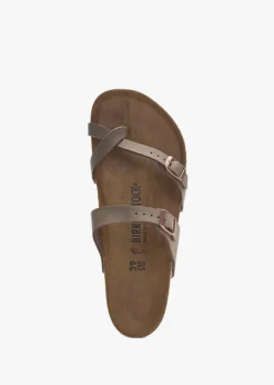 Mayari Birko-Flor Nubuck Mocca Thong Sandals