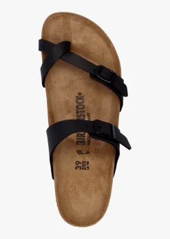 Mayari Black Birko-Flor Thong Sandals