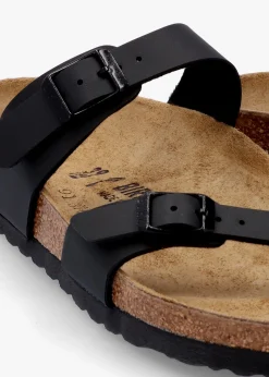 Mayari Black Birko-Flor Thong Sandals