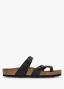 Mayari Black Birko-Flor Thong Sandals