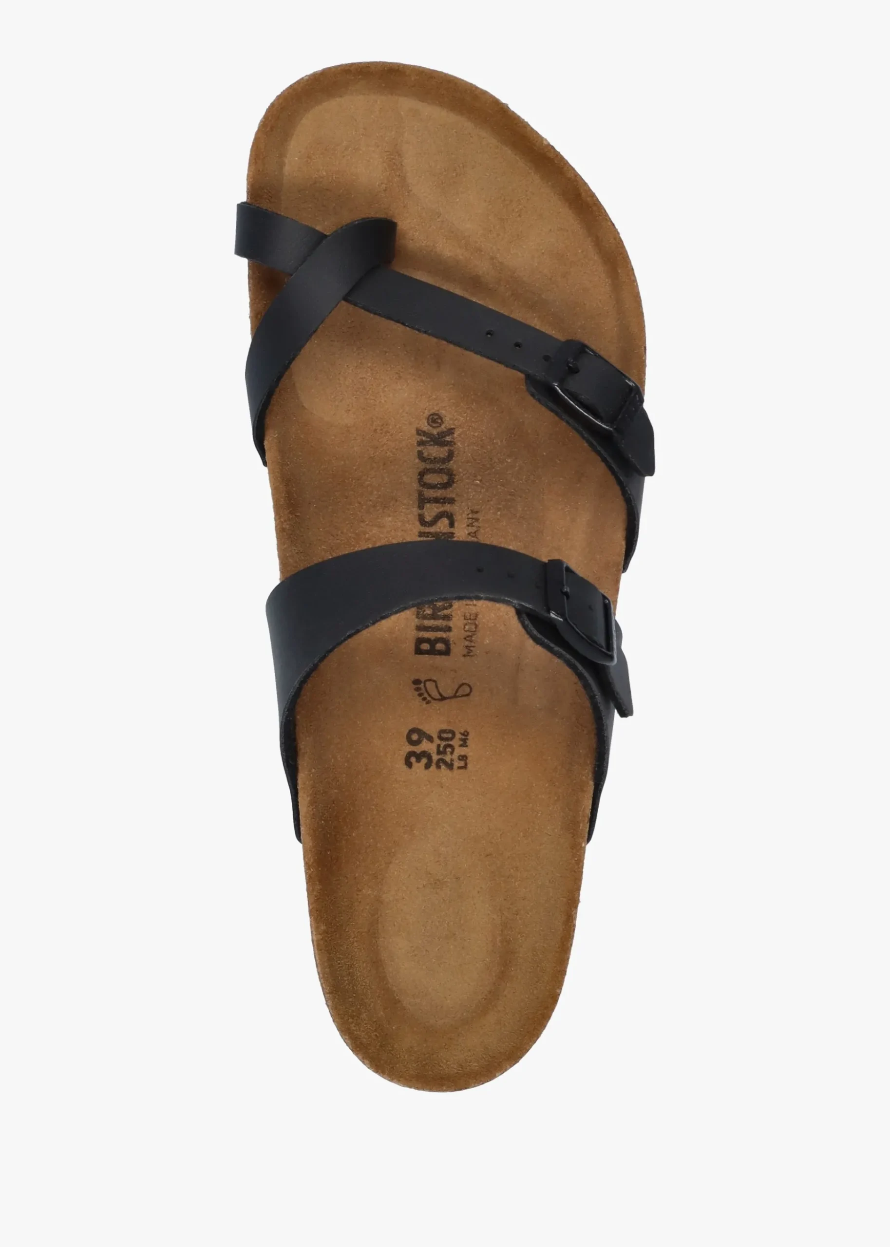 Mayari Black Birko-Flor Thong Sandals