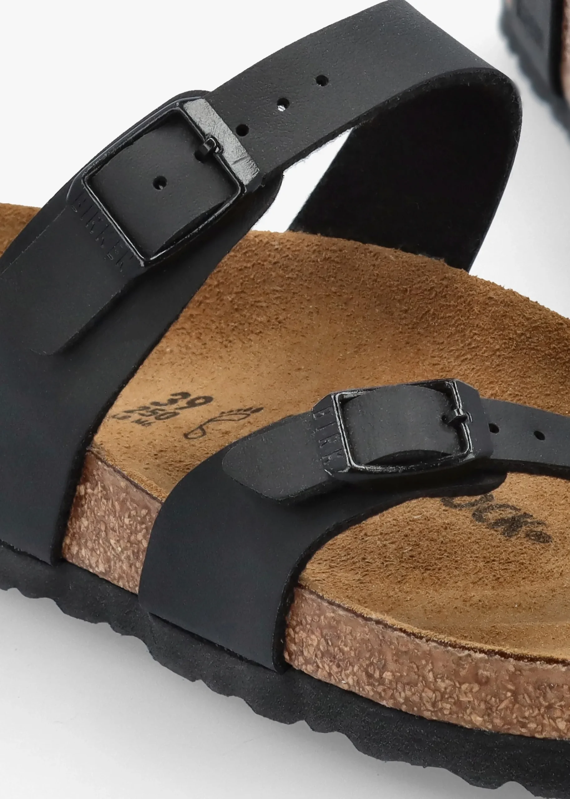 Mayari Black Birko-Flor Thong Sandals