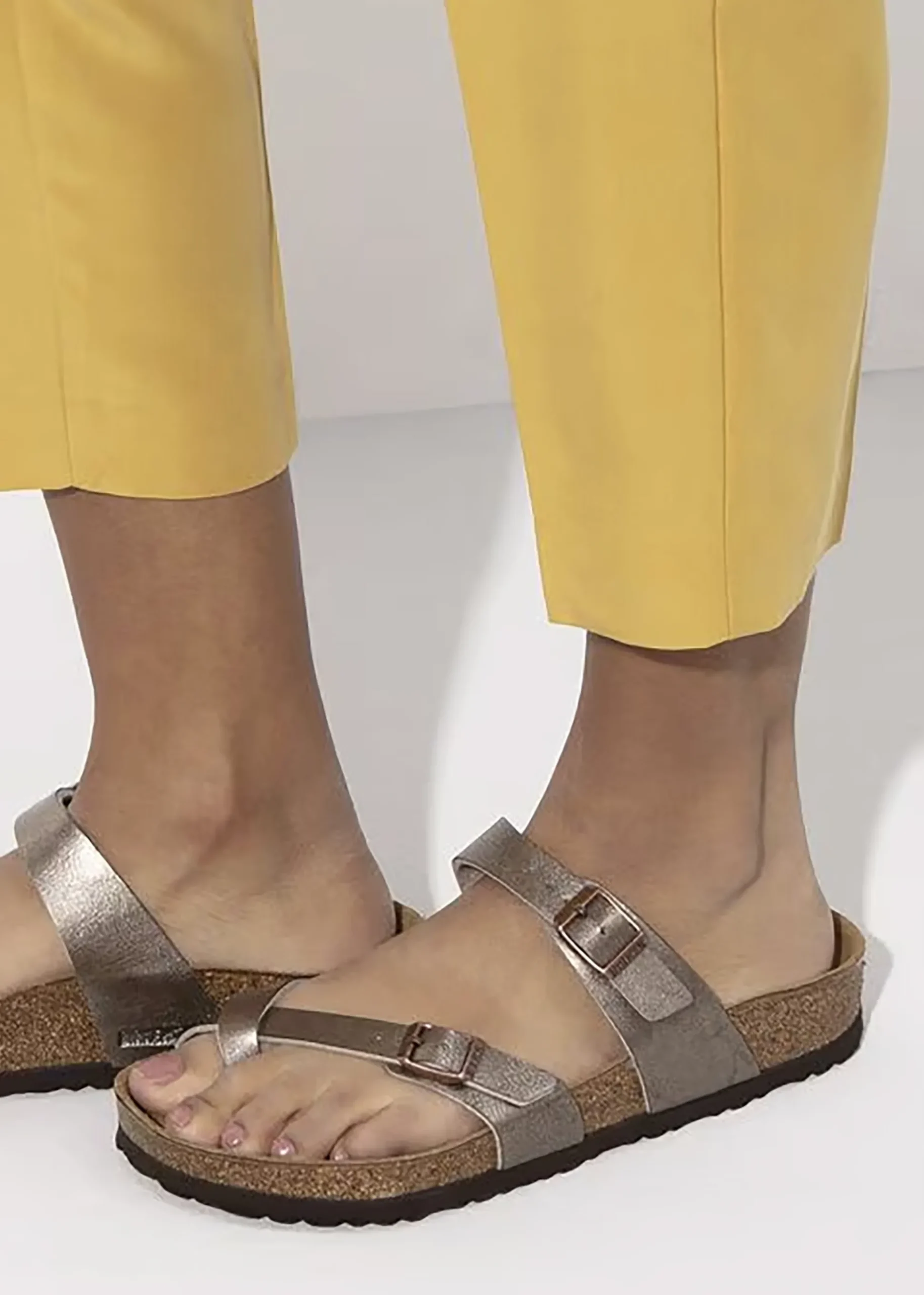 Mayari Graceful Taupe Birko-Flor Thong Sandals