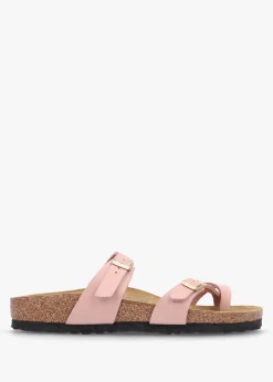 Mayari Soft Pink Nubuck Leather Sandals