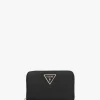 Medium Laural Black Zip Around Wallet