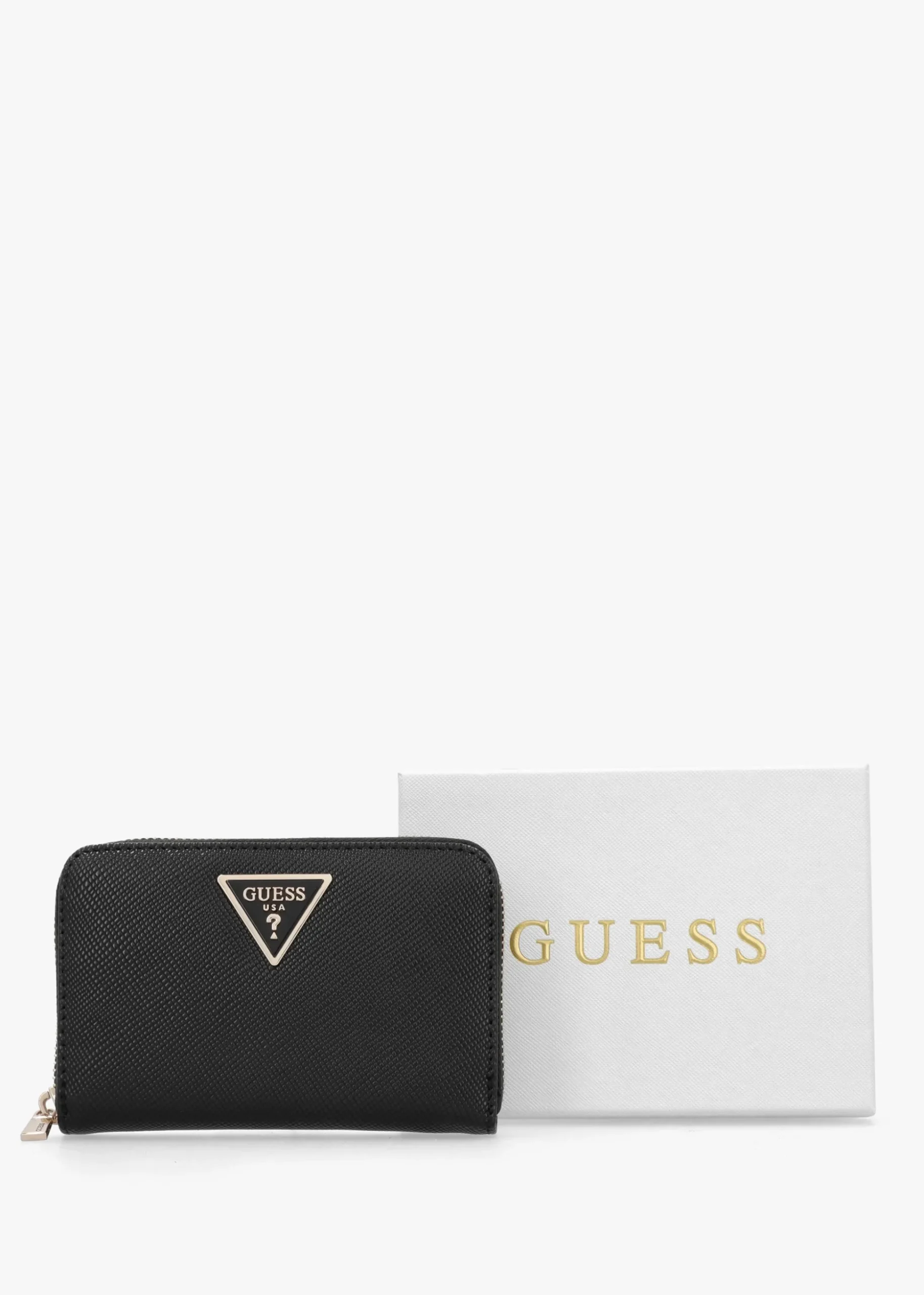 Medium Laural Black Zip Around Wallet
