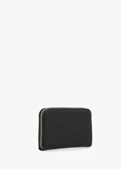 Medium Laural Black Zip Around Wallet