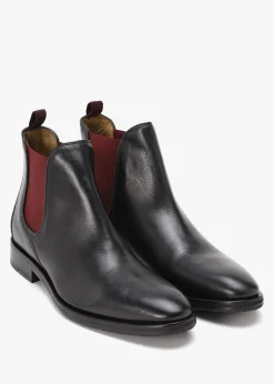 Men’s Andante Black Leather Chelsea Boots