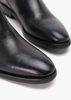 Men’s Andante Black Leather Chelsea Boots