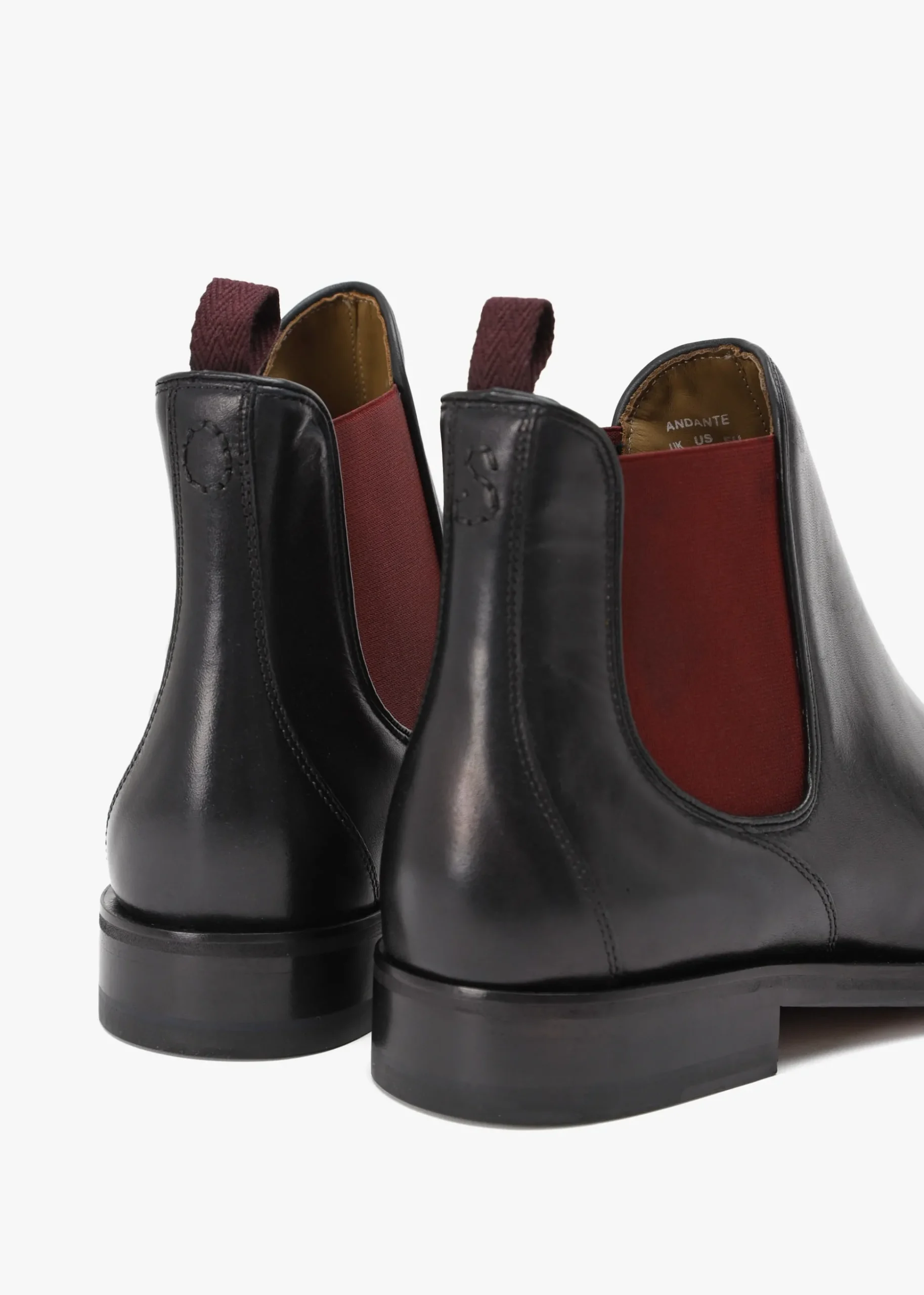 Men’s Andante Black Leather Chelsea Boots