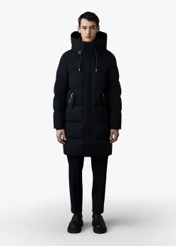 Men’s Antoine 2 In 1 Recycled Down Black Parka