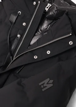 Men’s Antoine 2 In 1 Recycled Down Black Parka