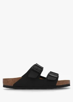 Men's Arizona Birko-Flor Black Two Bar Mules