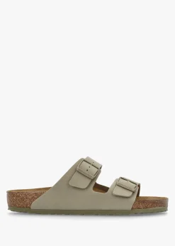 Men's Arizona Birko-Flor Faded Khaki Two Bar Mules