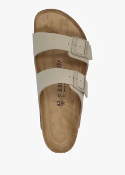 Men's Arizona Birko-Flor Faded Khaki Two Bar Mules