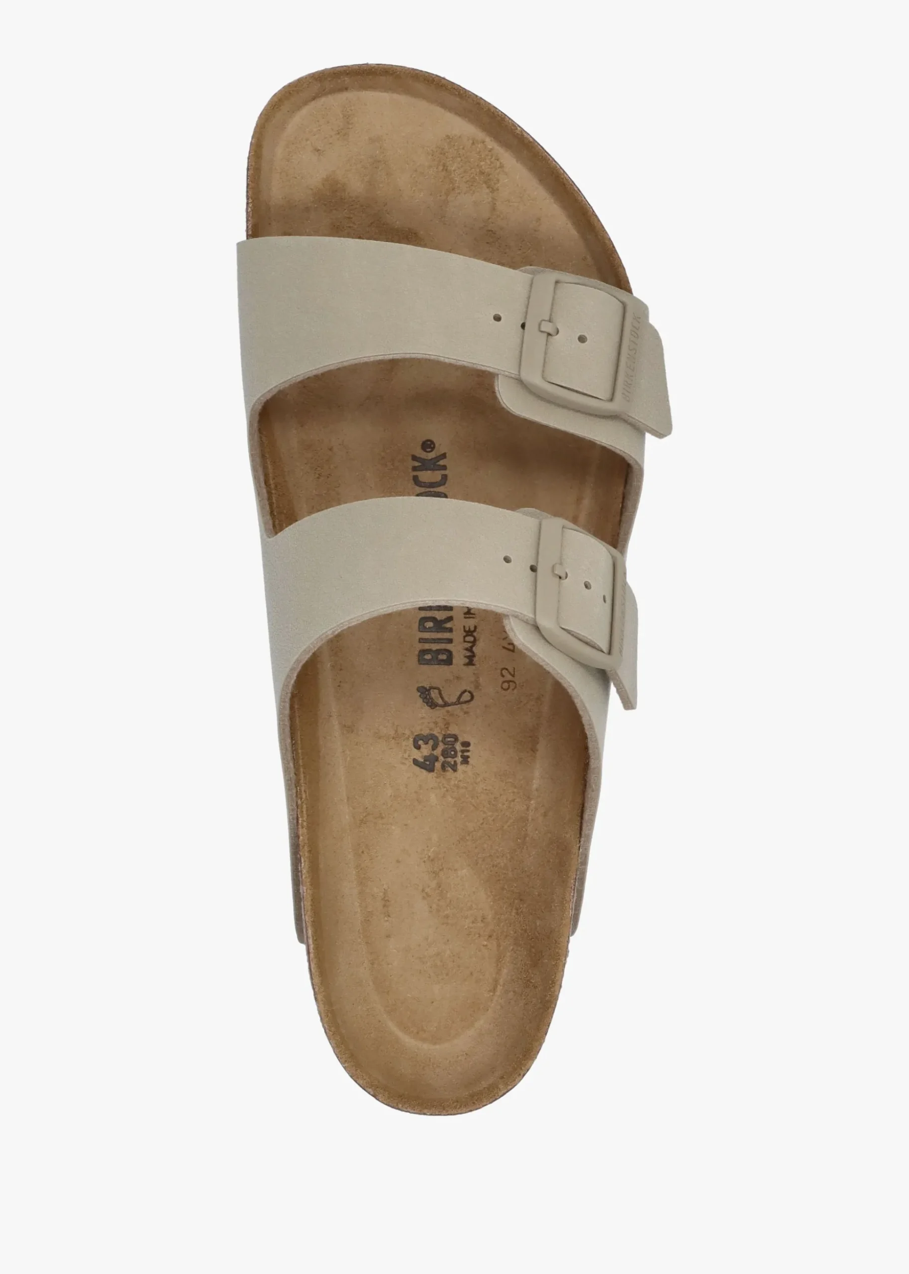 Men's Arizona Birko-Flor Faded Khaki Two Bar Mules