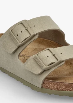 Men's Arizona Birko-Flor Faded Khaki Two Bar Mules