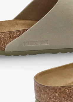 Men's Arizona Birko-Flor Faded Khaki Two Bar Mules