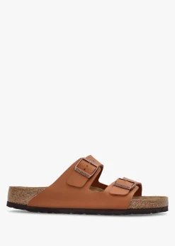 Men’s Arizona Birko-Flor Ginger Brown Mules