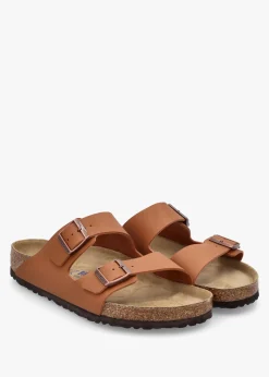 Men’s Arizona Birko-Flor Ginger Brown Mules