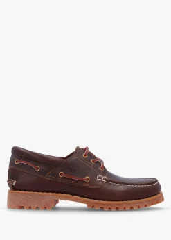 Men’s Authentic Brown Leather Boat Shoes