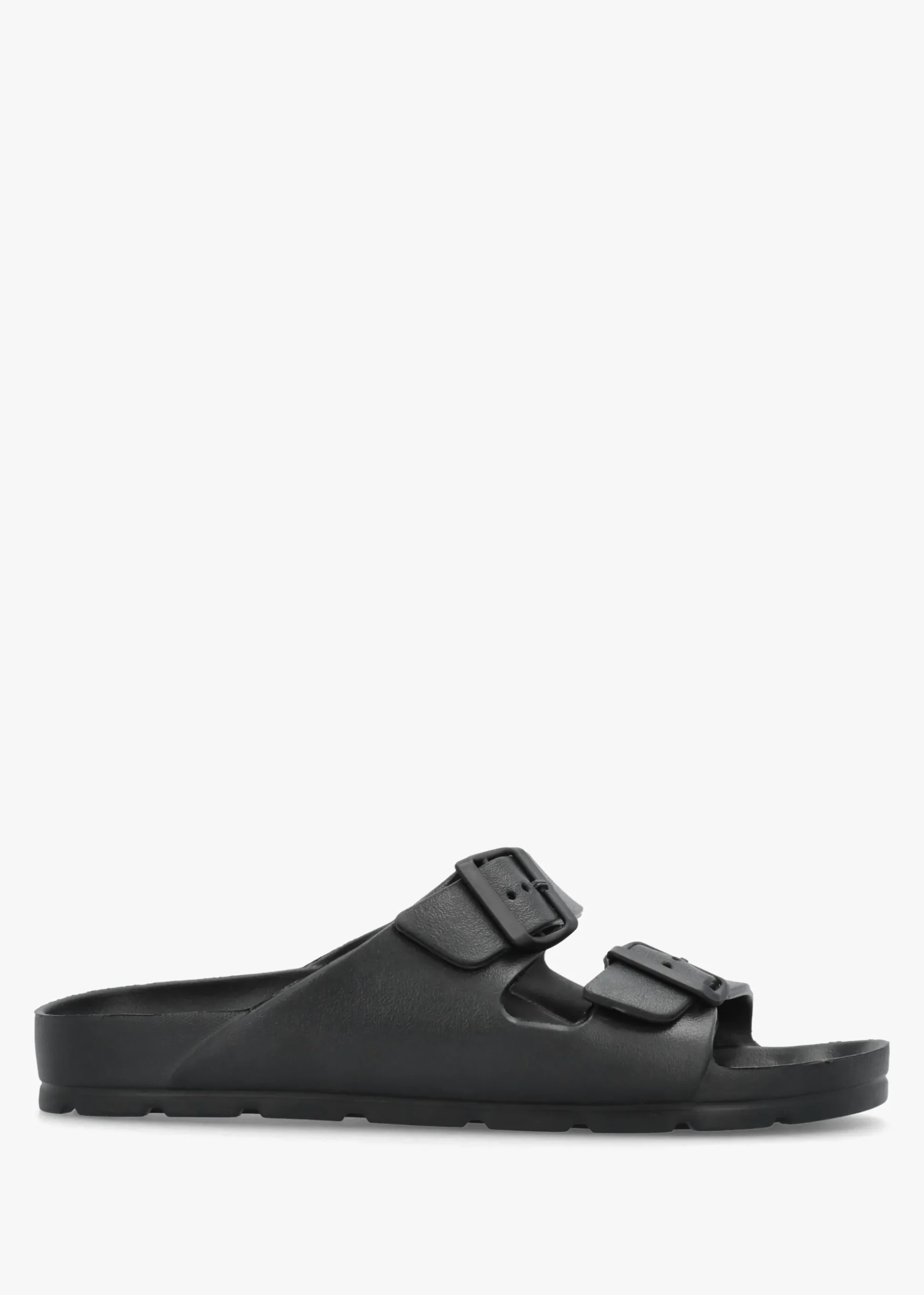 Men's Black Two Bar Mules